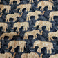 Black Pichwai Border Print Muslin Fabric