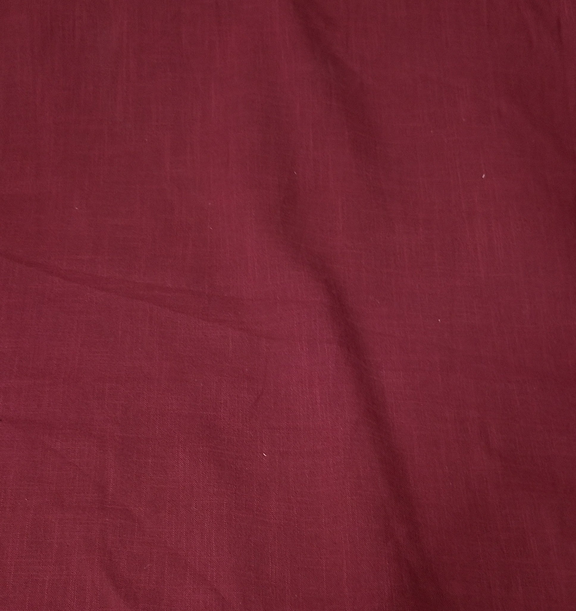 Maroon Solid Cotton Linen Slub Fabric SG-30359 - TradeUNO