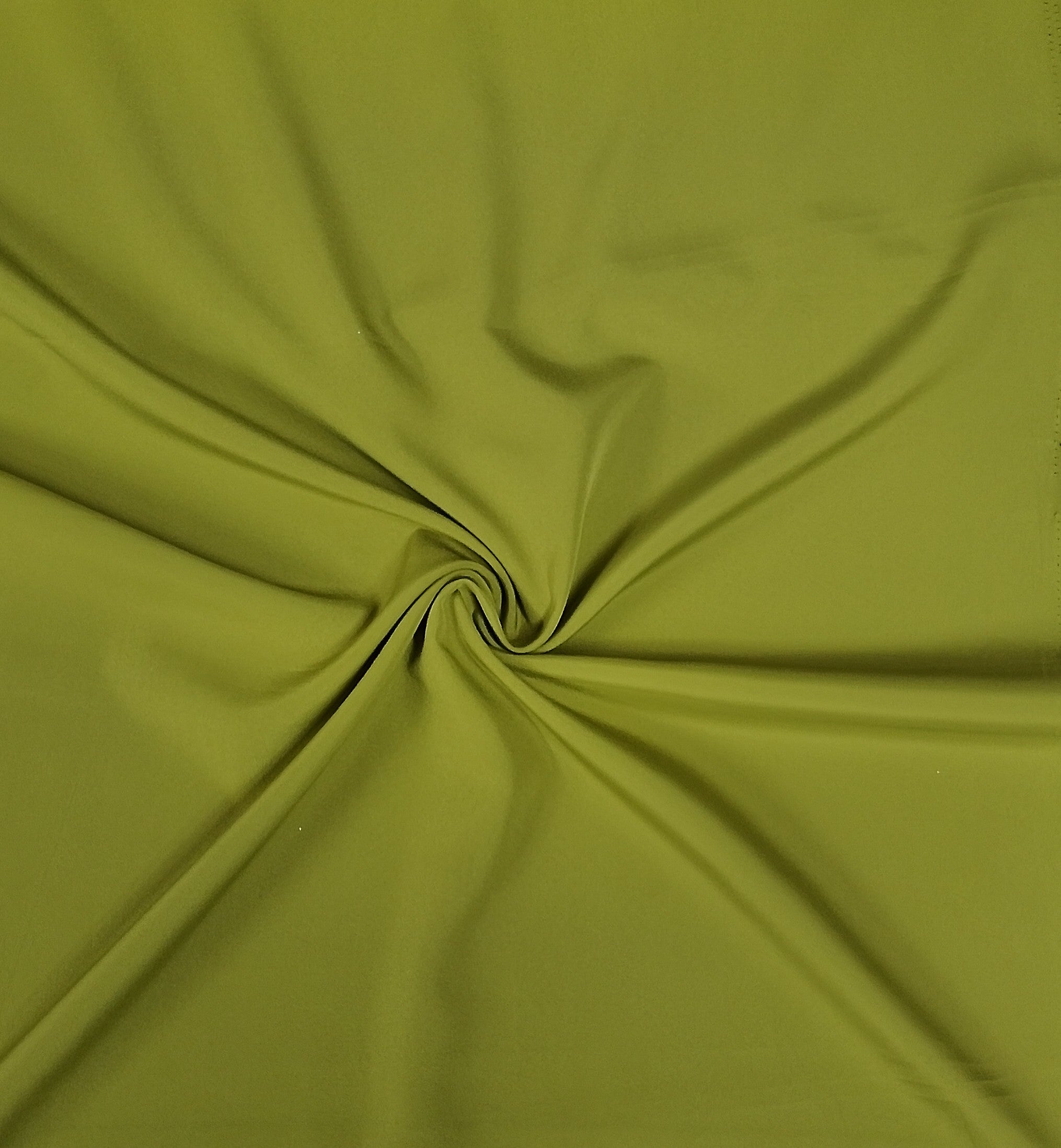 Olive Green Solid Malai Crepe ST-13191 - TradeUNO