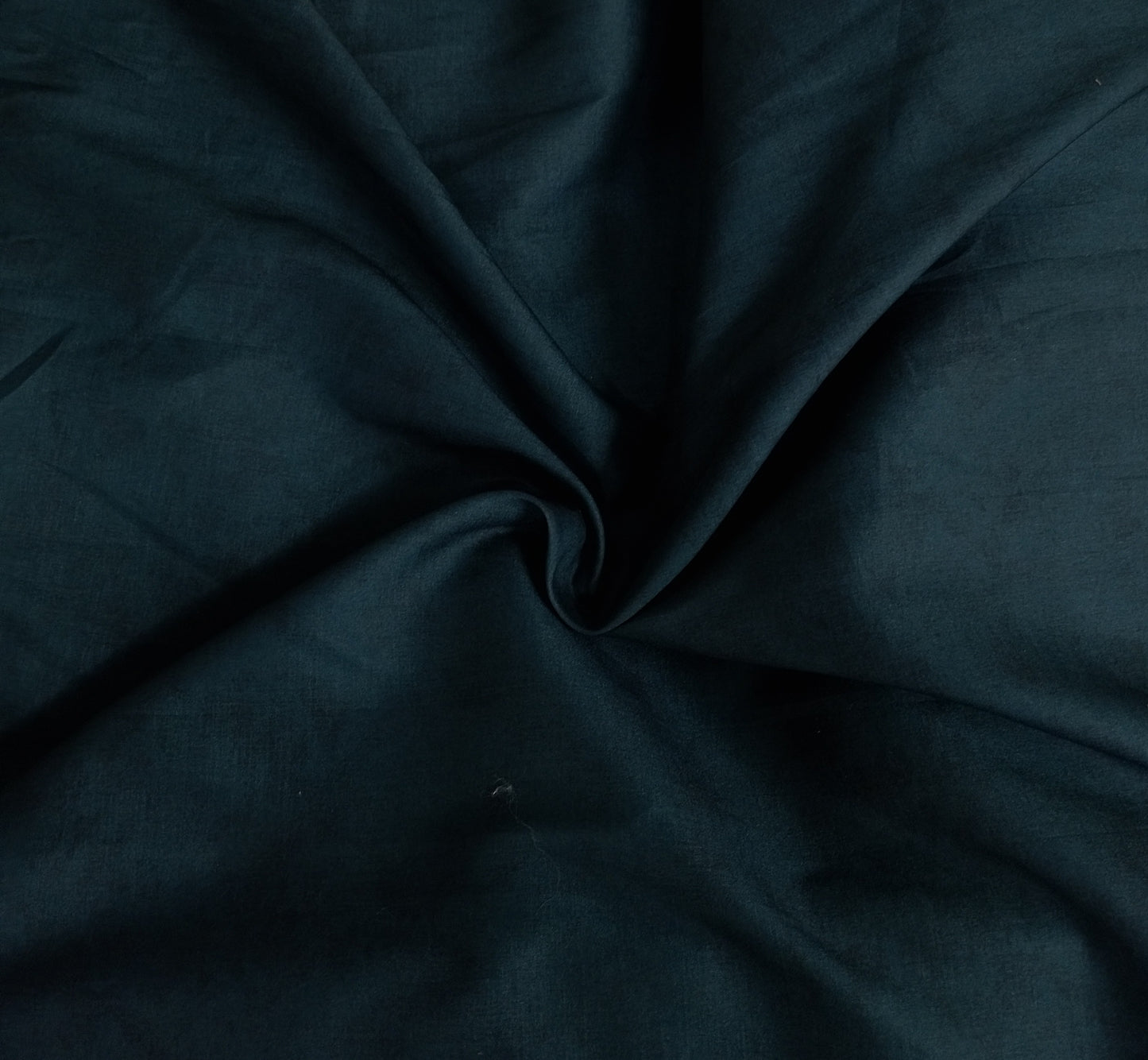 Pine Green Solid Cotton Satin Fabric