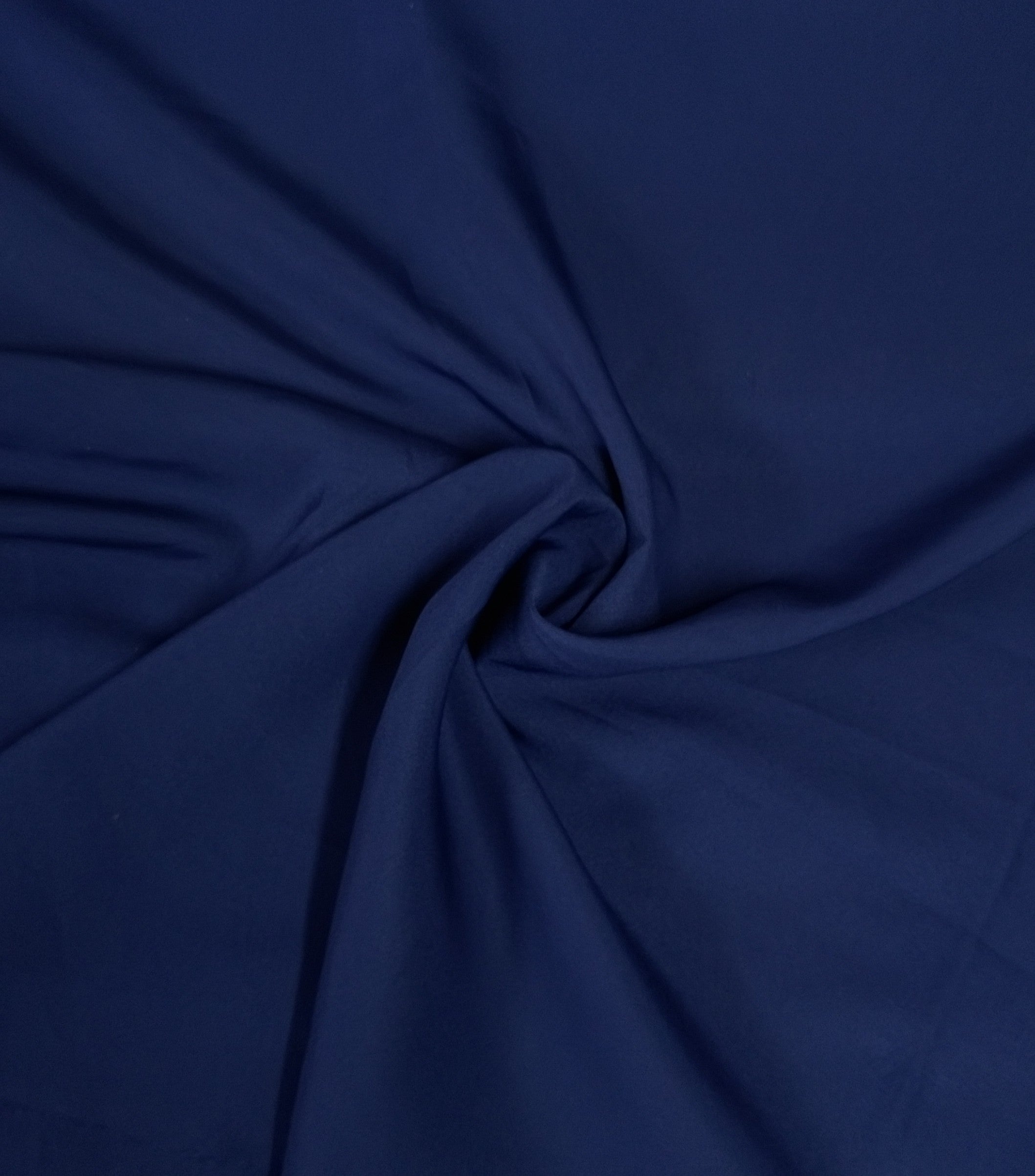Exclusive Blue Solid Malai Crepe Fabric - TradeUNO