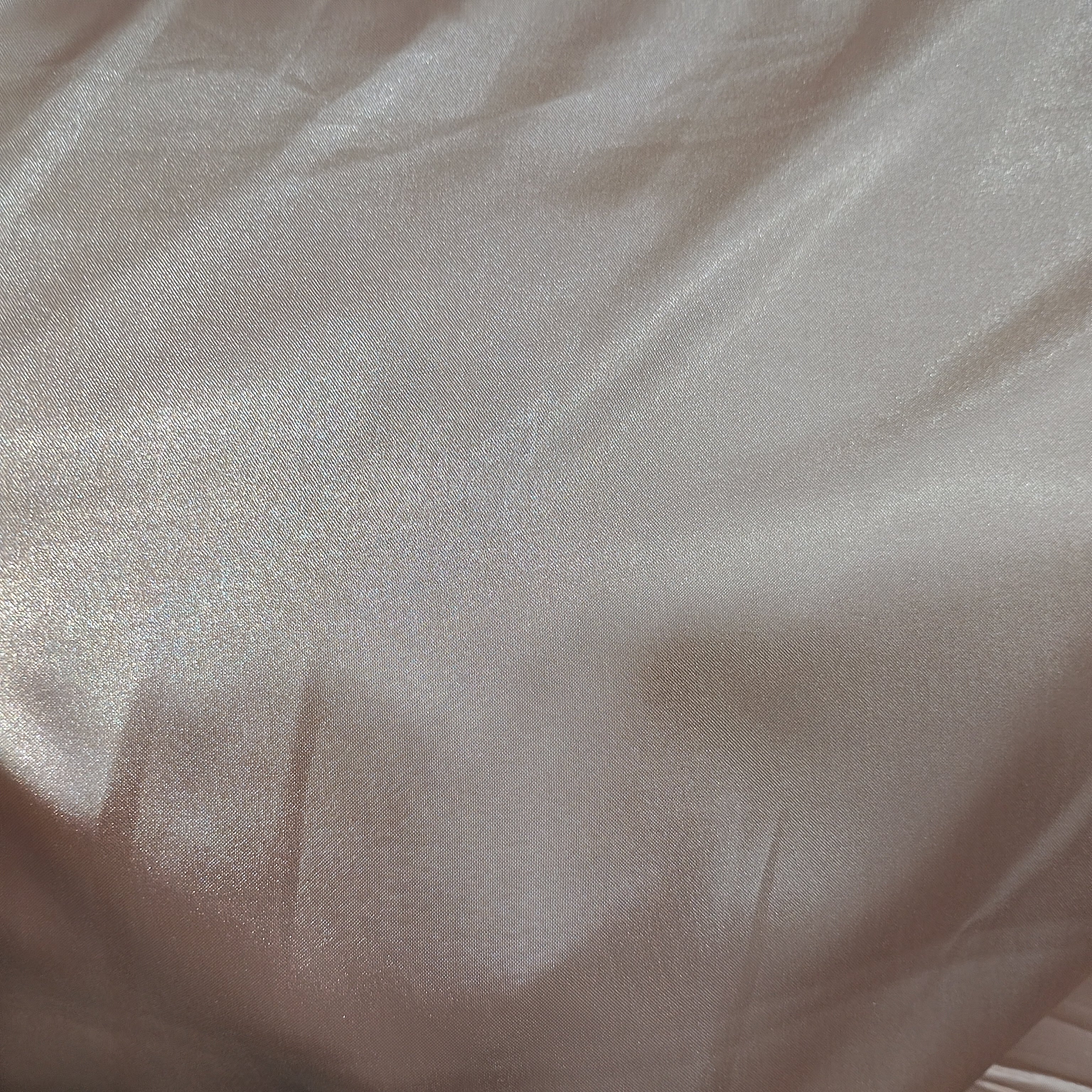 Pink Peach Solid Satin Fabric