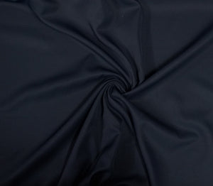 Navy Blue Solid Japanese Crepe Shirting Fabric PG-30391 - TradeUNO