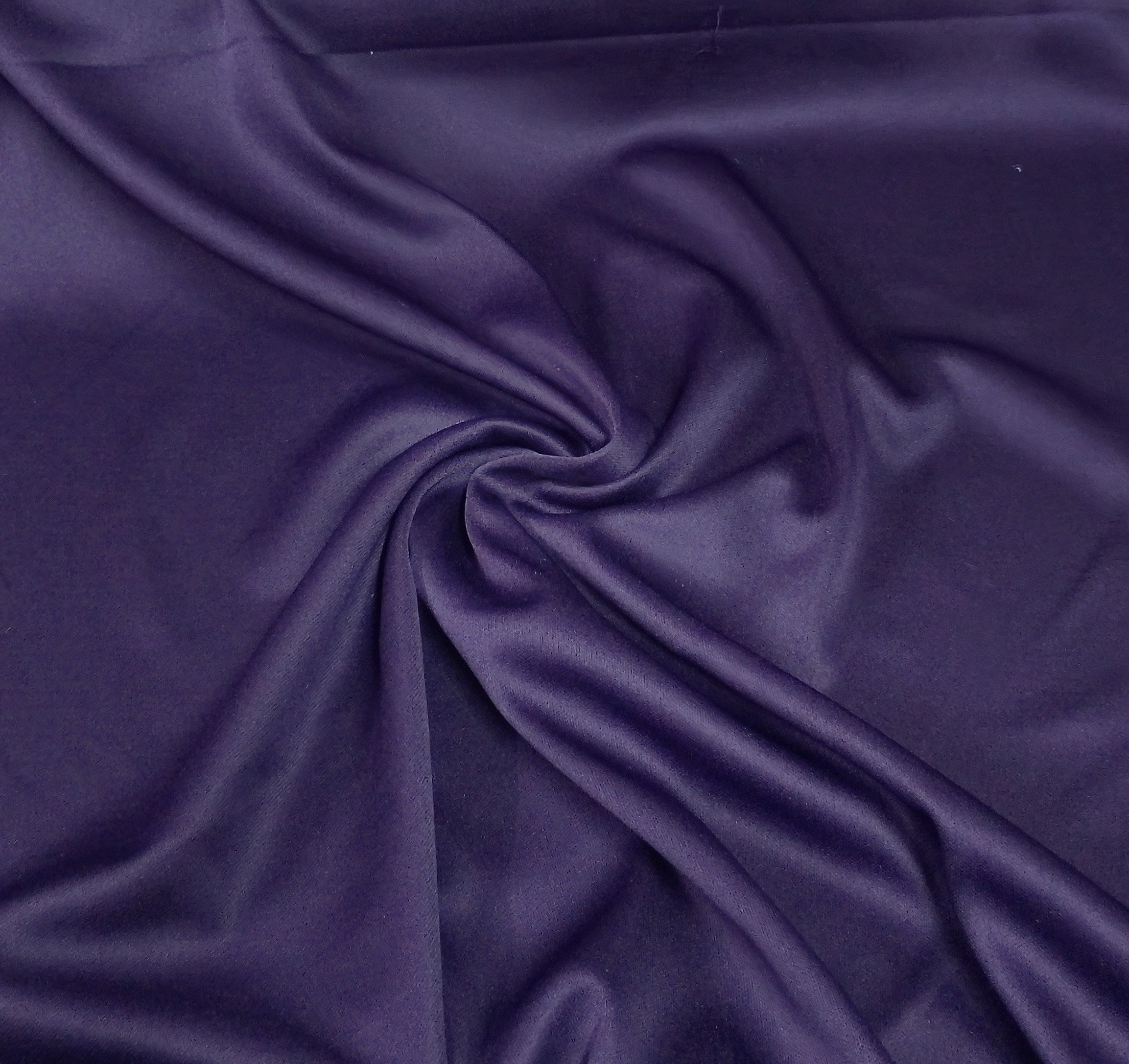 Dark Purple Solid Lycra Dyed Fabric 12985 - TradeUNO