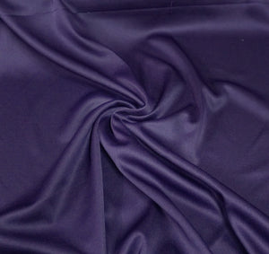 Dark Purple Solid Lycra Dyed Fabric 12985 - TradeUNO