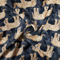 Black Pichwai Border Print Muslin Fabric