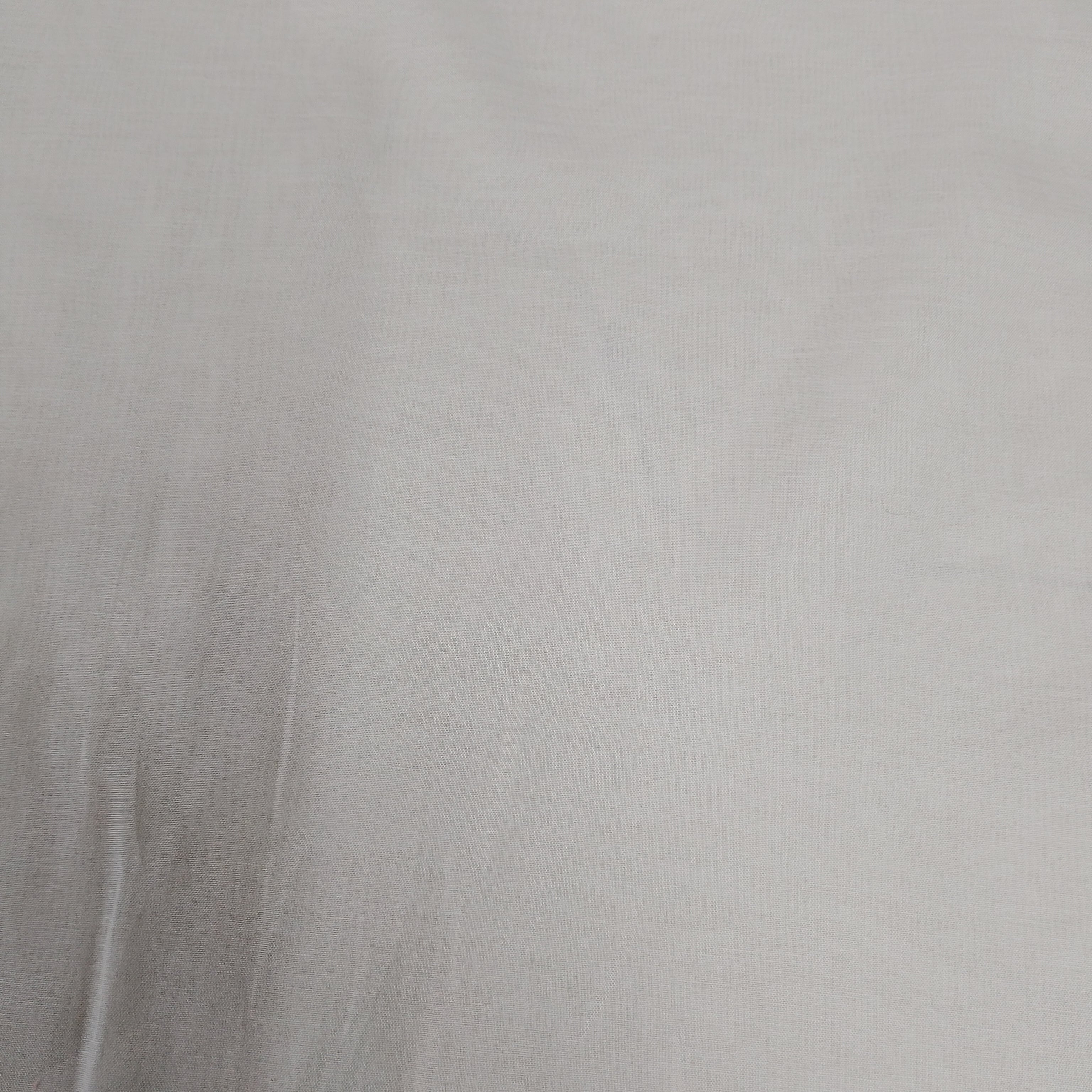 White Solid RFD Mul Chanderi Fabric IF-29621 - TradeUNO