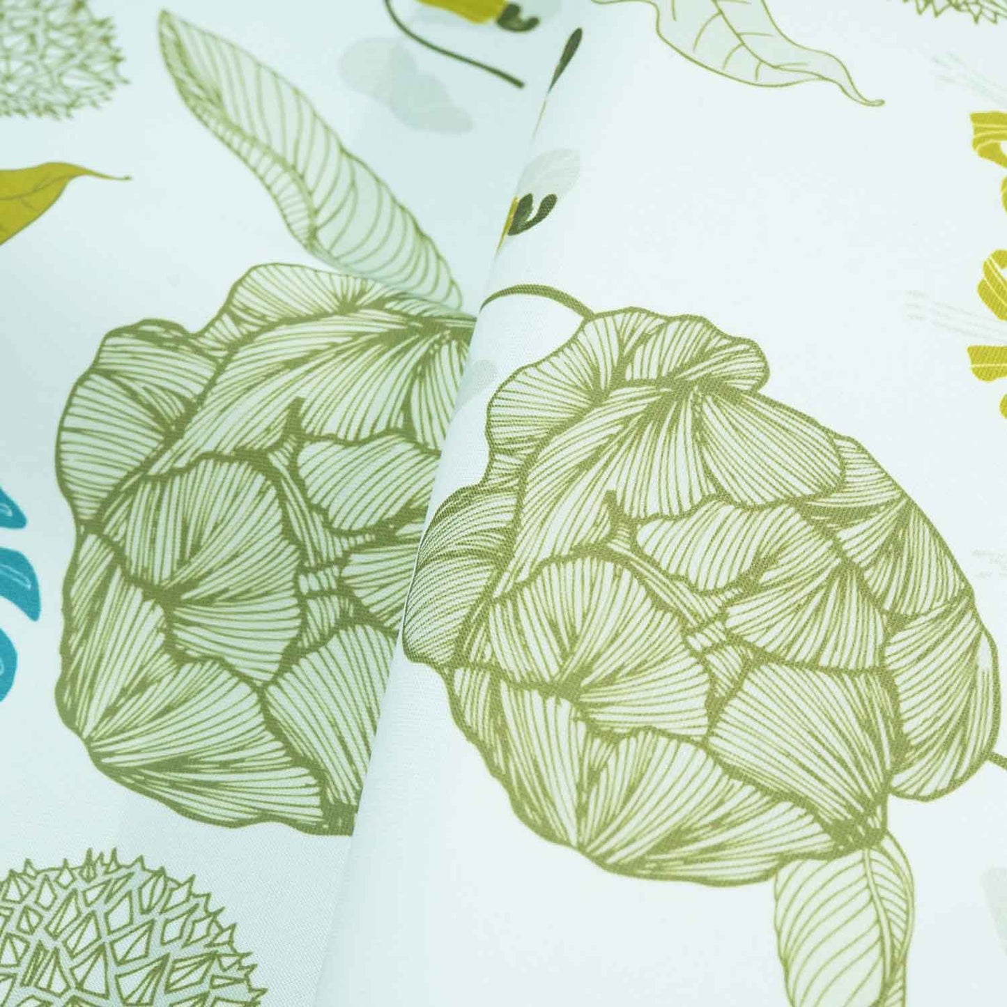 Printing PolY Teal & olive green Printing Poly XNPT-17