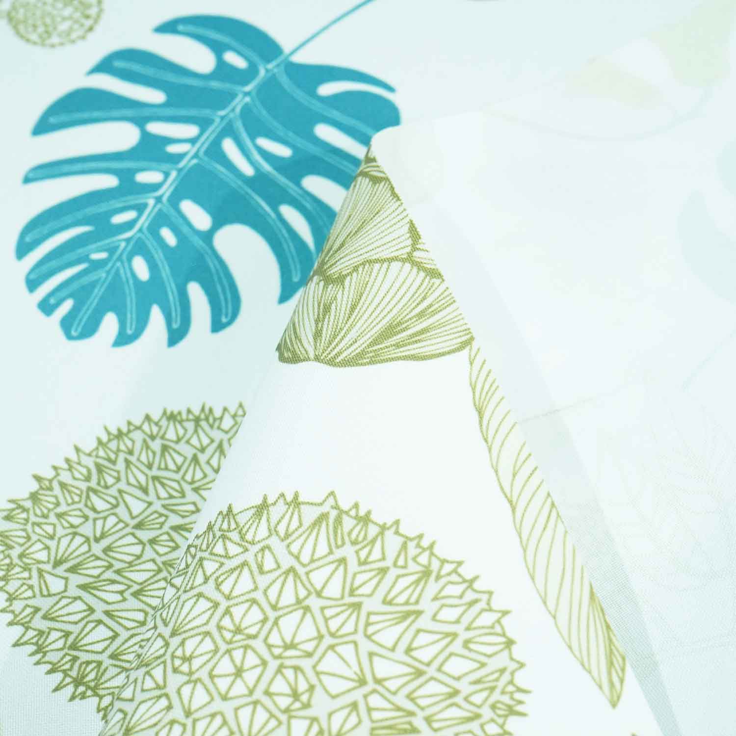 Printing PolY Teal & olive green Printing Poly XNPT-17