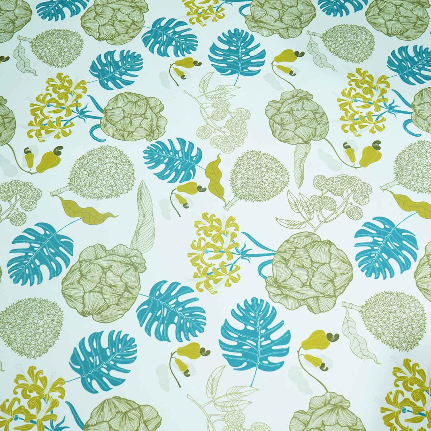 Printing PolY Teal & olive green Printing Poly XNPT-17