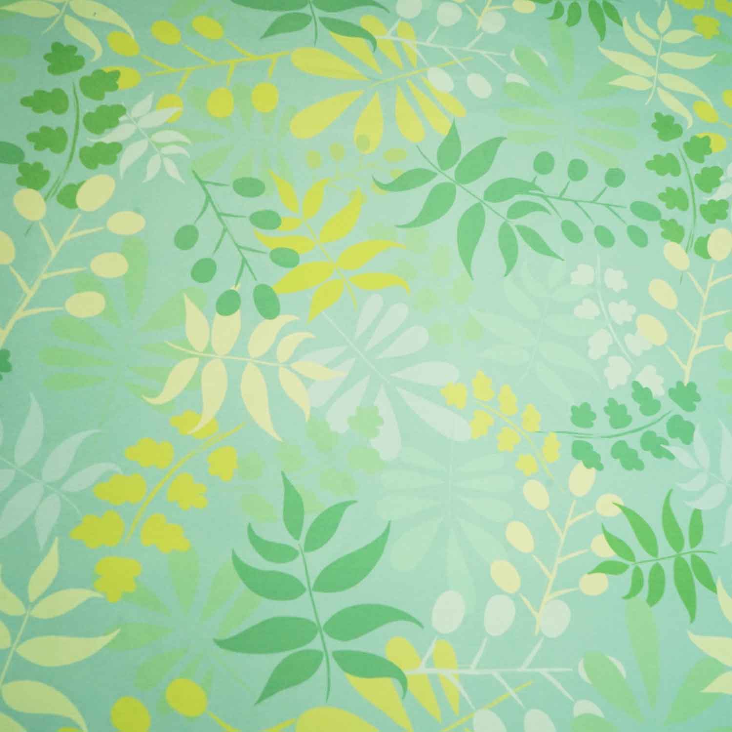Printing Poly seamless leaf pattern green & yellow-green Printing Poly XNPT-18