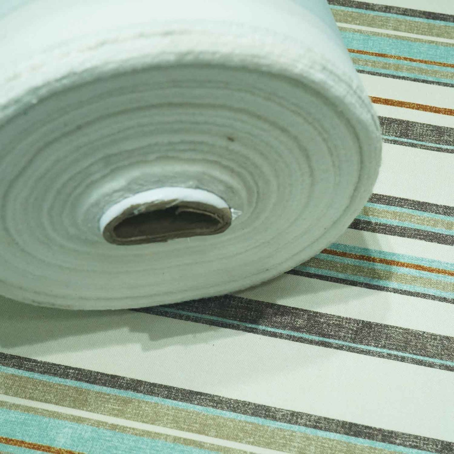 Printing Poly off white, beige taupe, brown, dark brown & teal Printing Poly XNPT-29