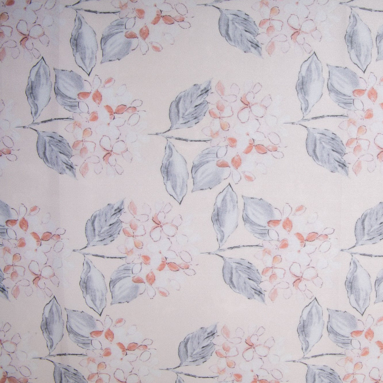 Baby Pink Floral Digital Print Poly Bion Fabric Trade UNO