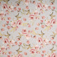Soft Blue & Pink Floral Print Polyester Cotton Fabric Trade UNO
