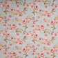 Light Blue & Peach Floral Print Polyester Cotton Fabric Trade UNO