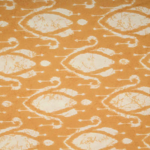 Honey Yellow Traditional Print Rayon Fabric