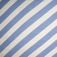 White & Blue Diagonal Stripe Cotton Slub Fabric Trade UNO