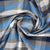 Blue Checked Rayon Fabric Trade Online