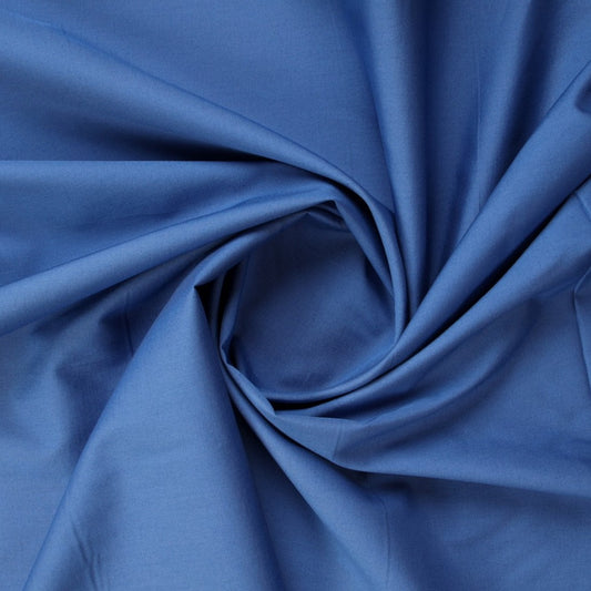 Blue Solid Yarn Dyed Cotton Fabric Trade UNO