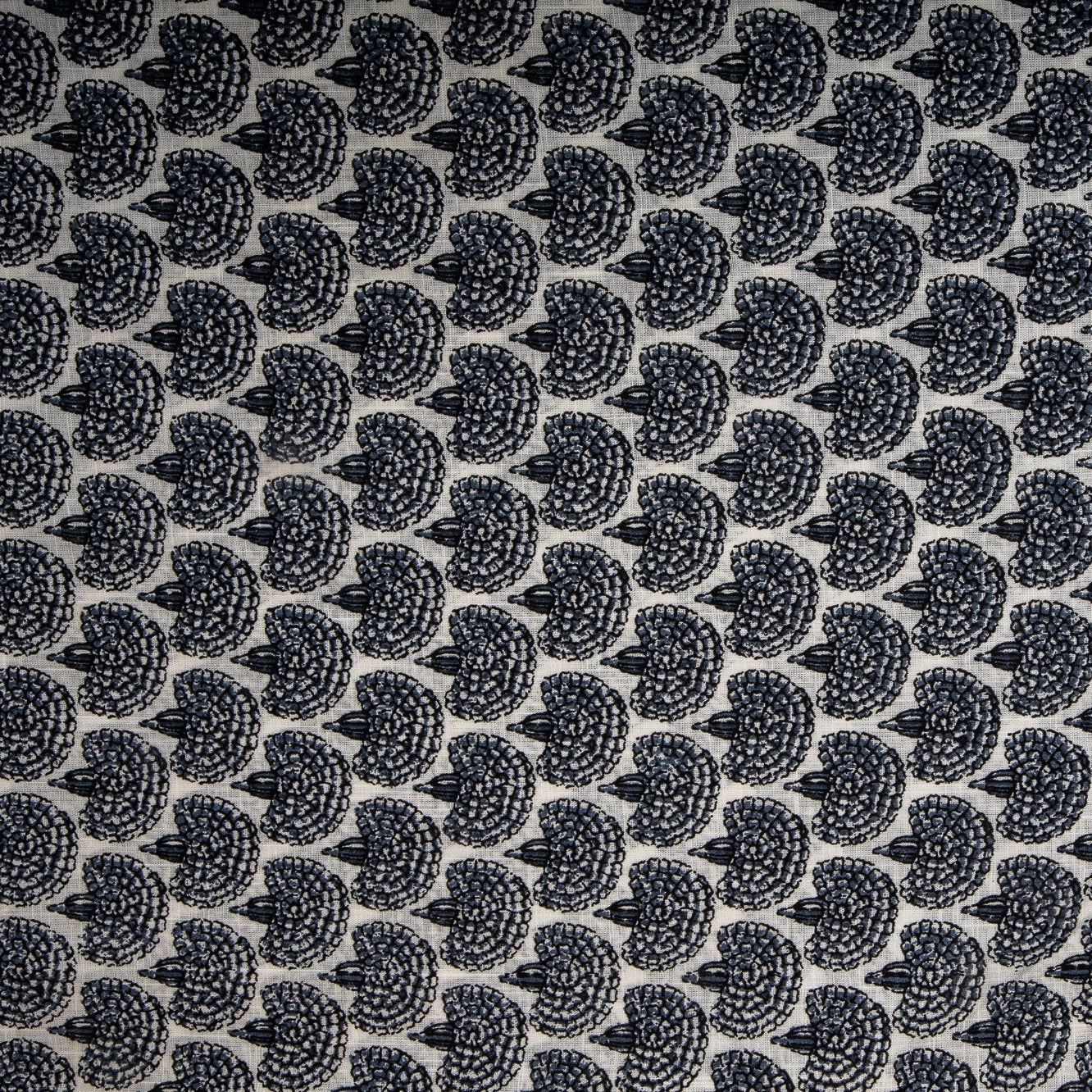 Black & White HandBlock Print Cotton Fabric Trade UNO