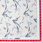 Grey Floral Print Cotton Fabric Trade UNO