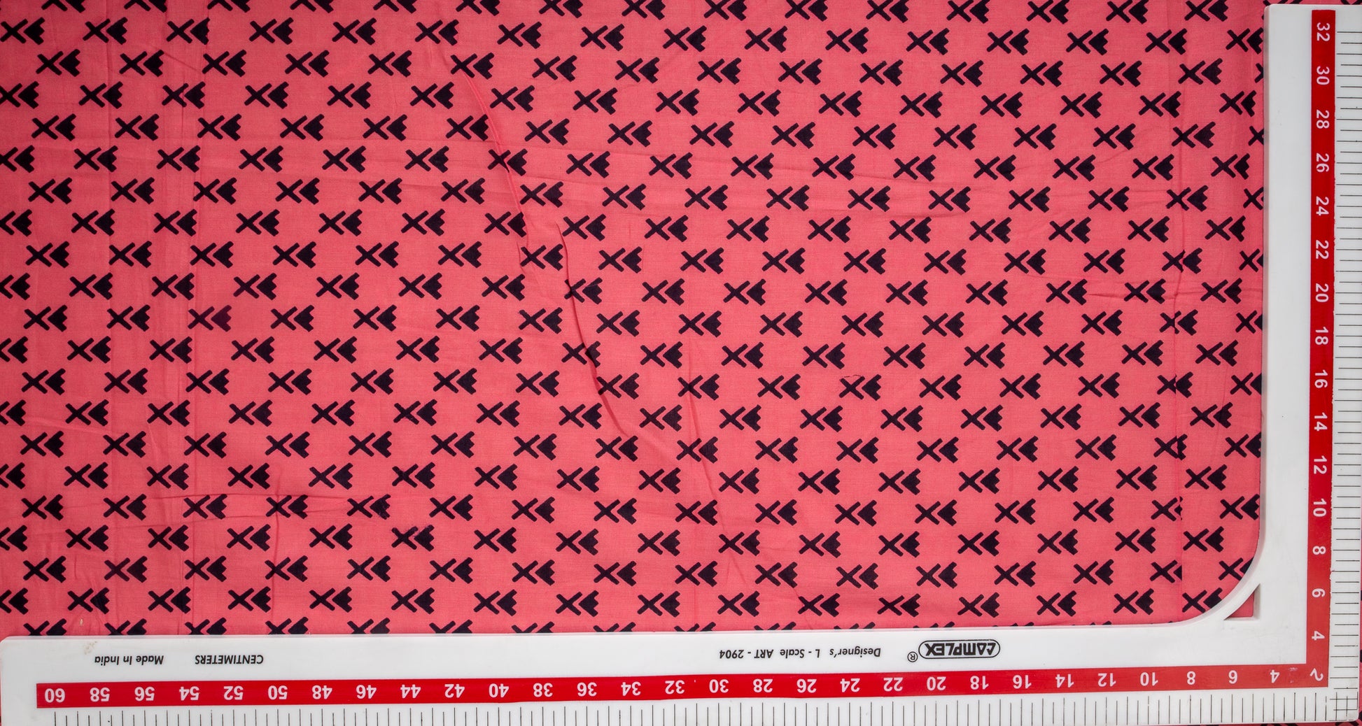Pink Quirky Print Cotton Fabric Trade UNO