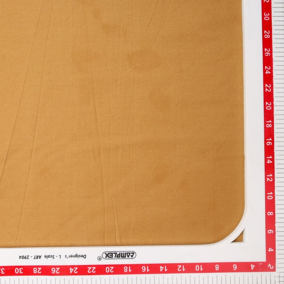 Honey Brown Solid Cotton Shirting Fabric Trade UNO
