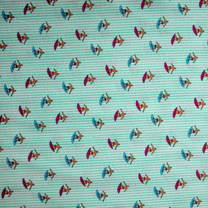 Green Kids Print Poplin Cotton Fabric Trade UNO