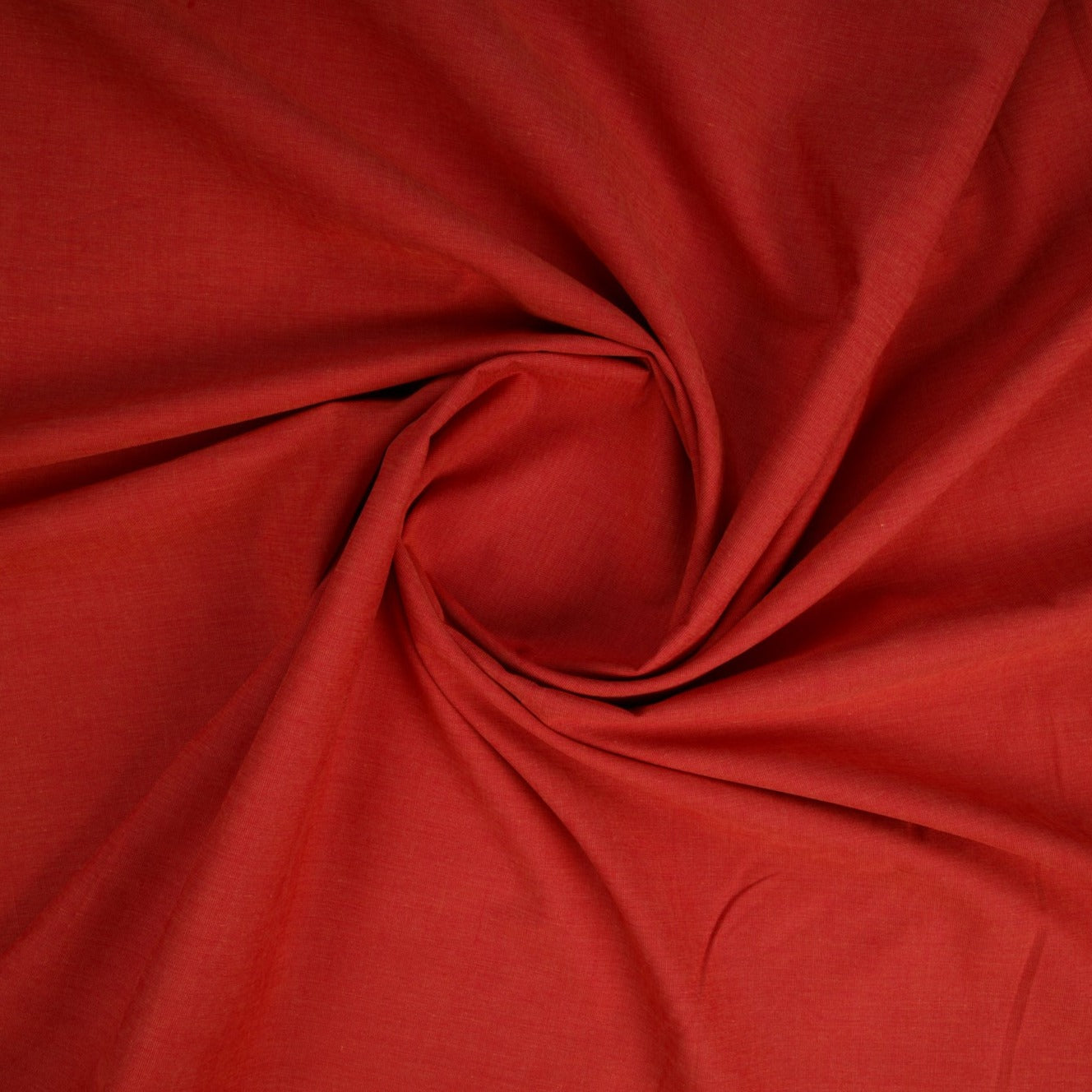 Red Solid Polyester Cotton Fabric Trade UNO
