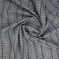 White & Black Houndstooth Egyptian Check Pattern Cotton Shirting Fabric Trade UNO