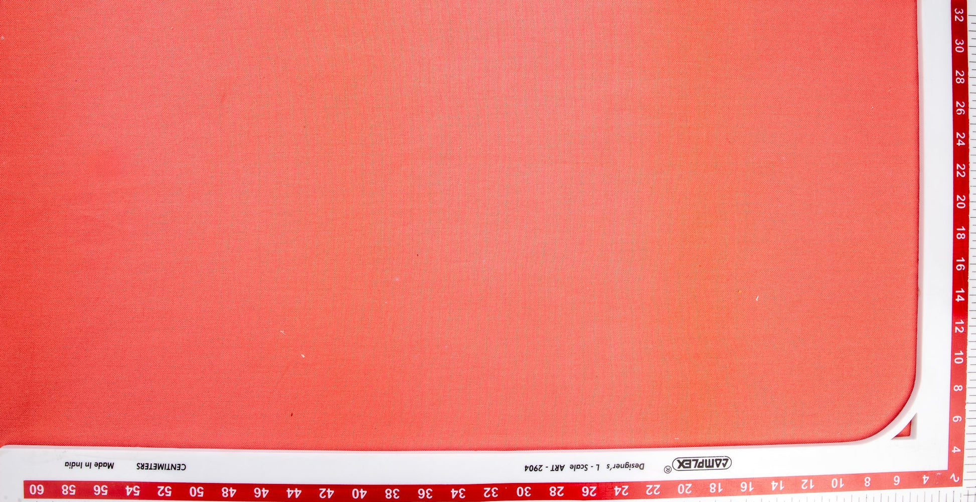 Coral Red Solid Sheeting Fabric Trade UNO