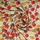 Cream With Multi Color Traditional Rayon Fabric Trade UNO