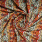 Multi Color Mughal Print Rayon Fabric Trade UNO