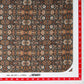 Grey & Blue Mughal Print Rayon Fabric Trade UNO