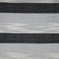 White & Black Stripes Cotton Handloom Fabric Trade UNO
