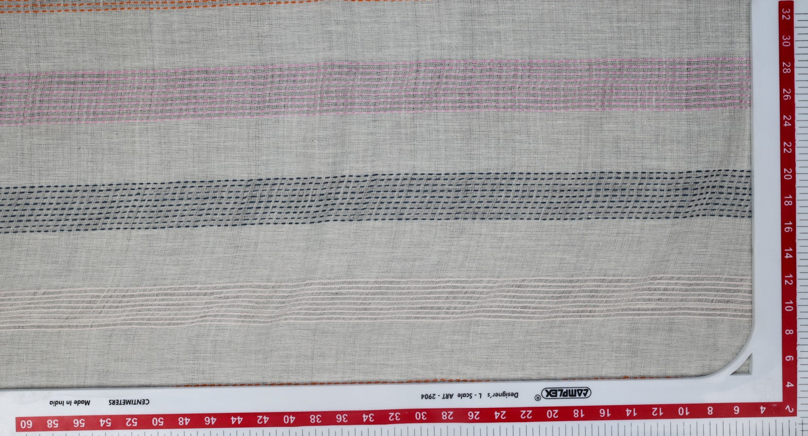 Multi Color Stripes Cotton Handloom Fabric Trade UNO