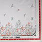 White & Red Floral Print Rayon Fabric Online in India