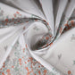 White Red Floral Print Rayon Fabric