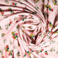 Pink Ditsy Floral Print Rayon Fabric Trade UNO