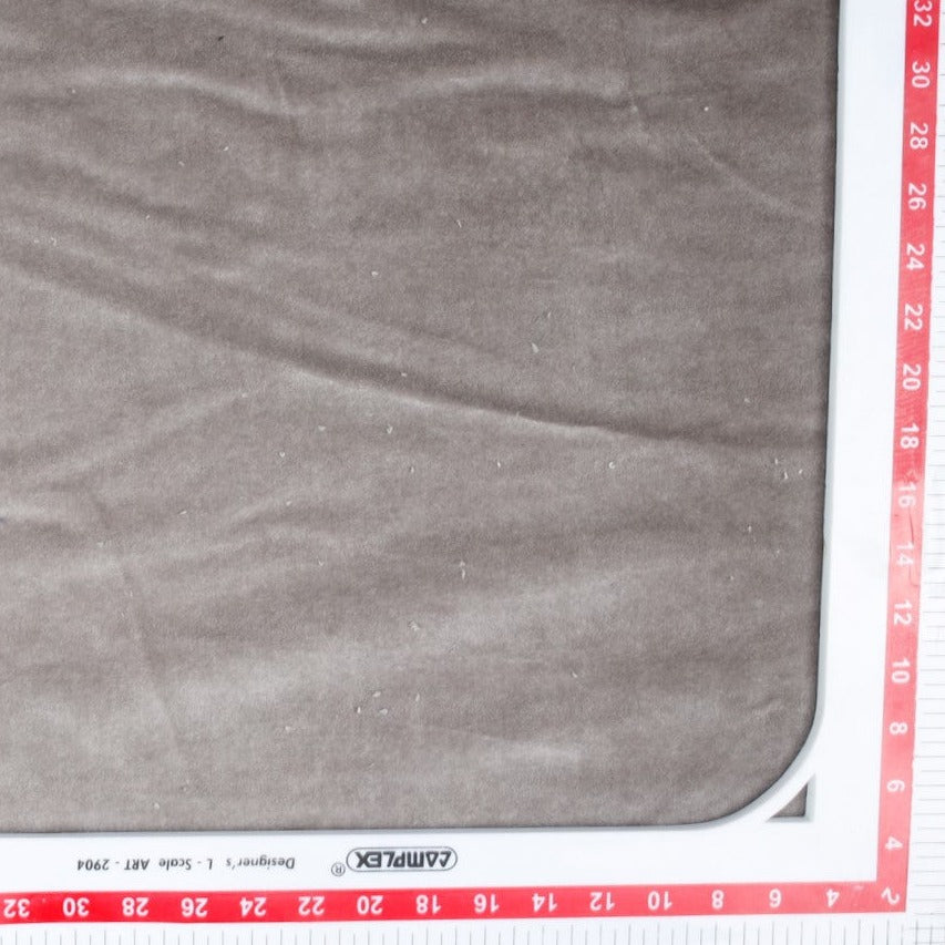 Champagne Solid Cotton Velvet Fabric Trade UNO
