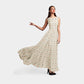 Off White Quirky Print Chinnon Chiffon Fabric Trade UNO