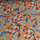 Peach Floral Print Cotton Linen Fabric Trade UNO
