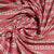 Red Geometrical Print Viscose Fabric Trade UNO