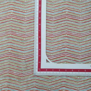 Multicolor Chevron Print Cotton Fabric TU 5267