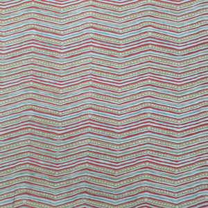 Multicolor Chevron Print Cotton Fabric TU 5267