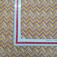 Multicolor Chevron Print Cotton Fabric Trade UNO