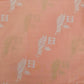 Peach Digital with Foil Print Cotton Fabric Trade UNO