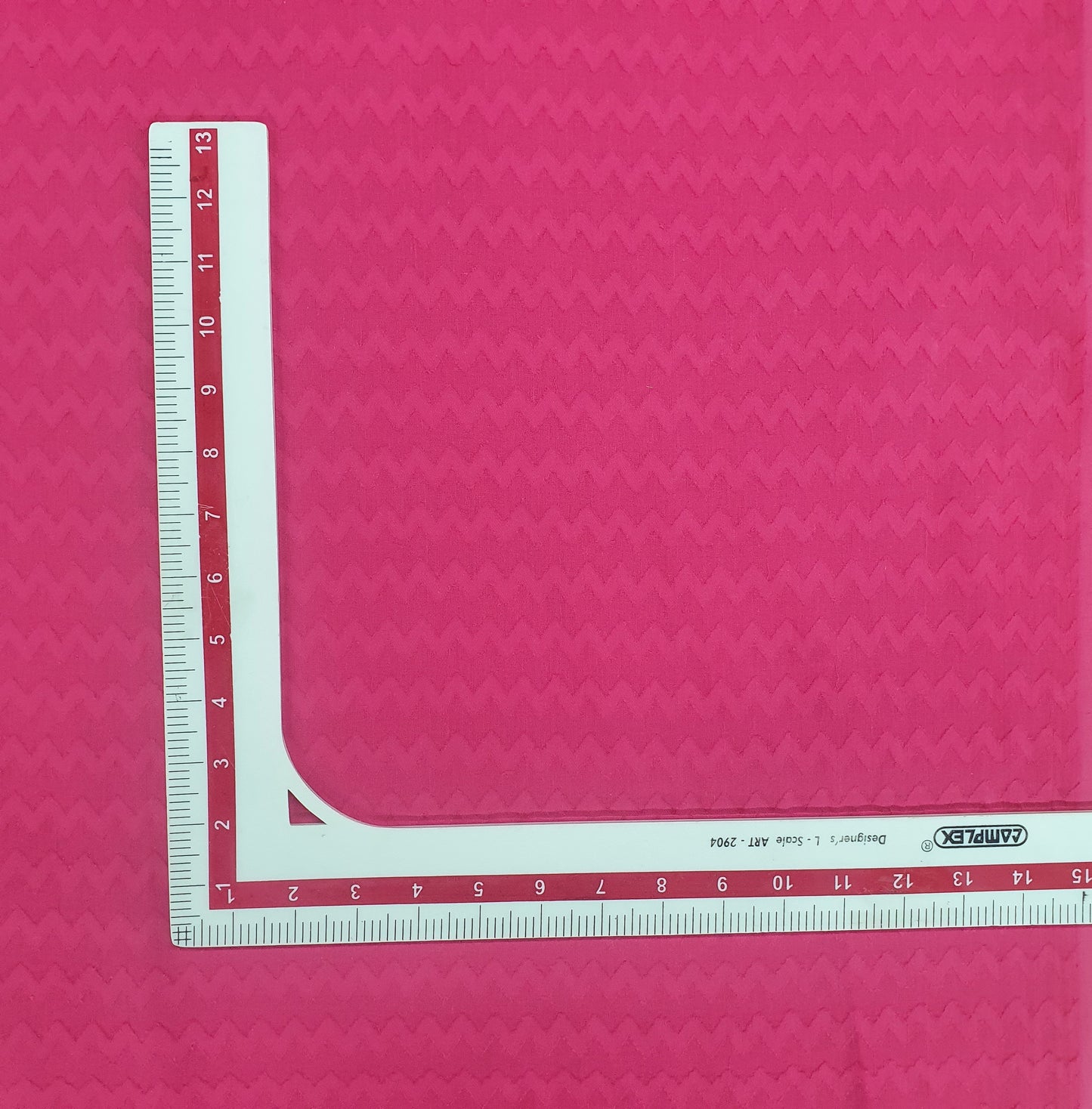 Magenta Pink Solid Jacquard Cotton Fabric Trade UNO