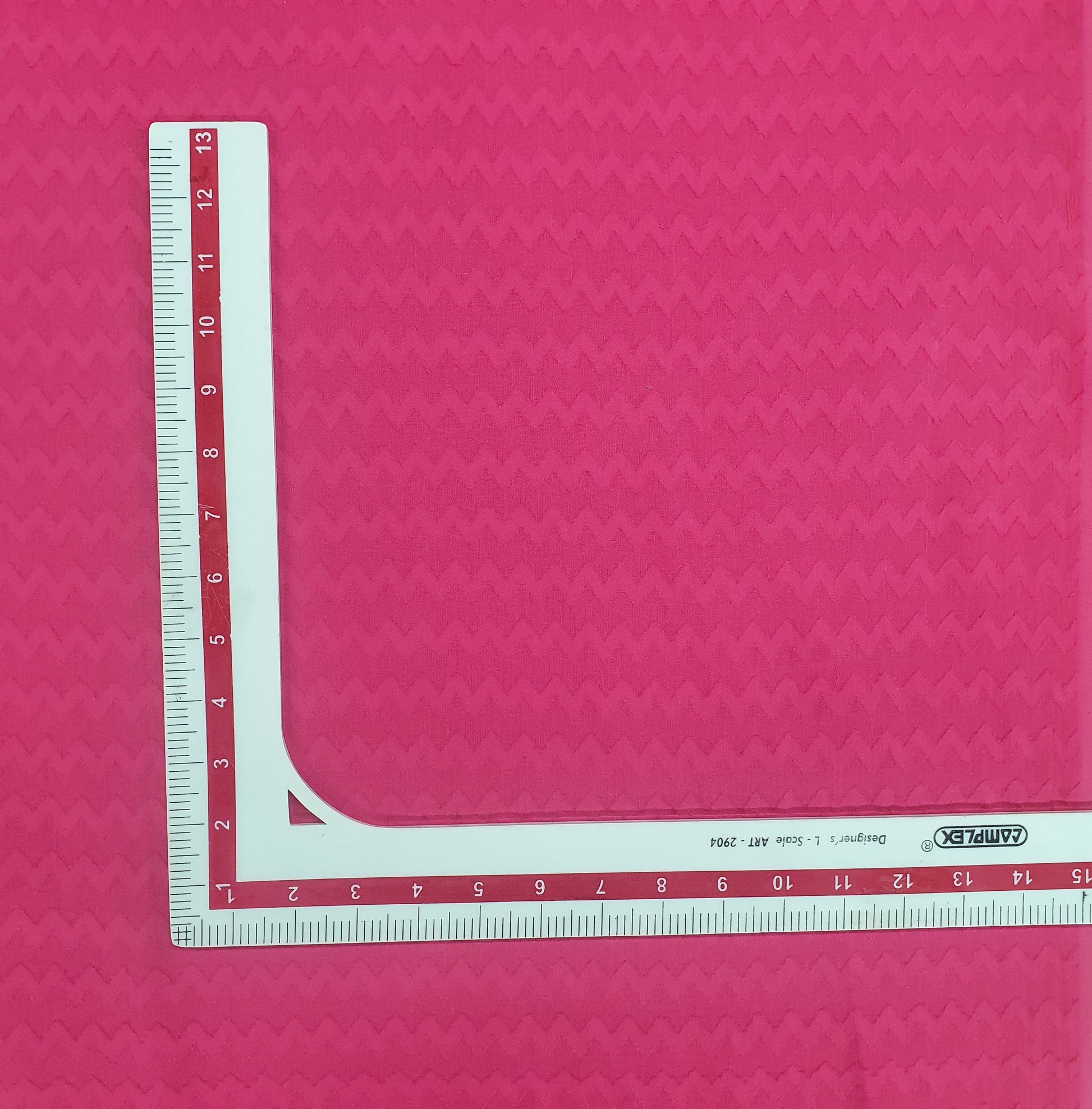 Magenta Pink Solid Jacquard Cotton Fabric Trade UNO