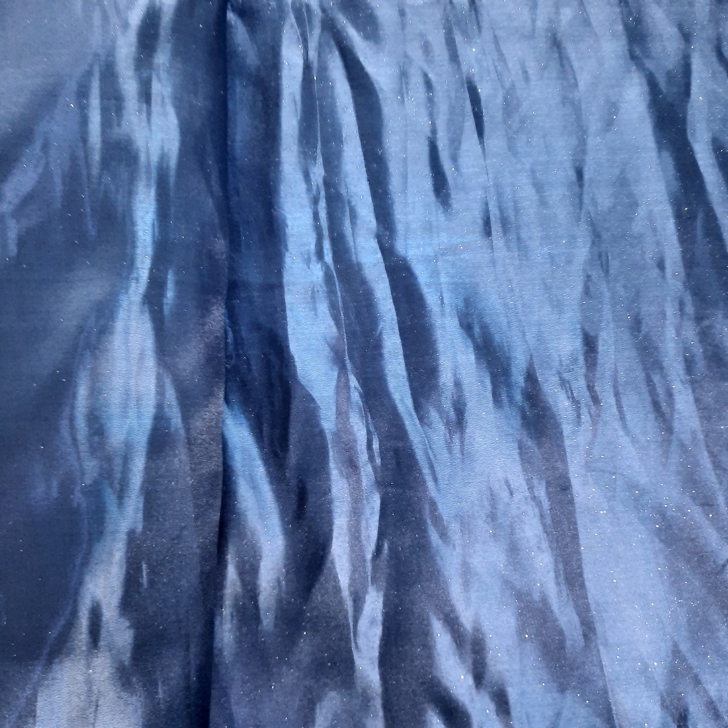 Navy Blue Solid Armani Satin Fabric - TradeUNO